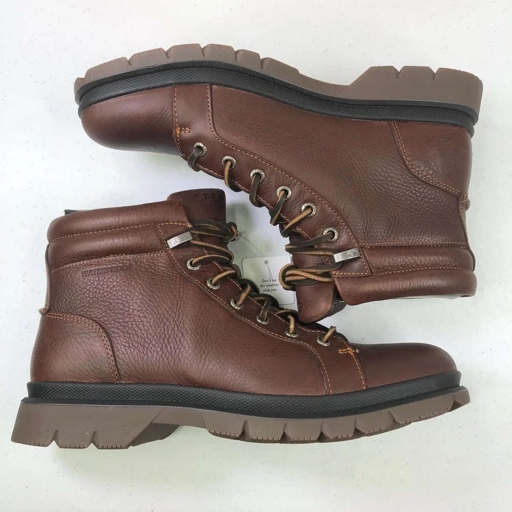 Sperry Watertown LTT Leather Boots Water-Resistant